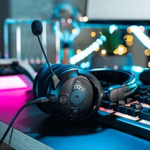 Audio-Technica ATH-GDL3 nyitott gamer fejhallgató, fekete