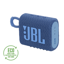 JBL GO 3  ECO hordozható bluetooth hangszóró, kék