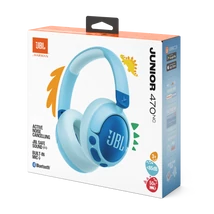 JBL Junior 470NC bluetooth-os, zajszűrős fejhallgató, kék