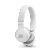 JBL Live 400BT Bluetooth fejhallgató, fehér (Bemutató darab)