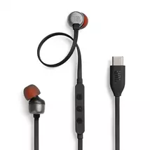 JBL TUNE 310C USB-C vezetékes fülhallgató, fekete