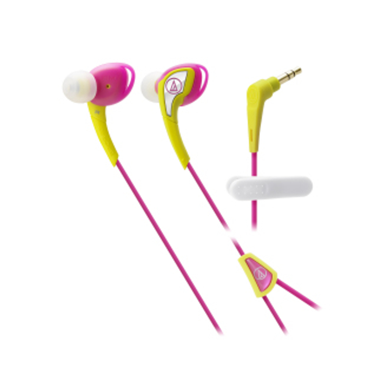 Audio-technica ATH-SPORT2YP sport fülhallgató, rózsaszín