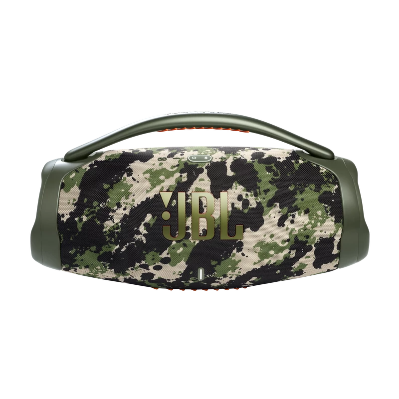 JBL Boombox 3 vízálló hordozható Bluetooth hangszóró, terepmintás (squad)