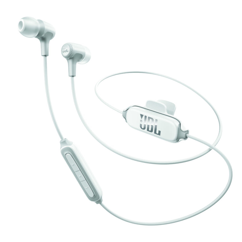 JBL E25 BT Bluetooth fülhallgató, fehér