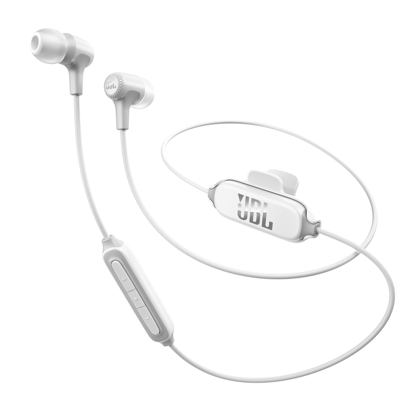 JBL E25 BT Bluetooth fülhallgató, fehér