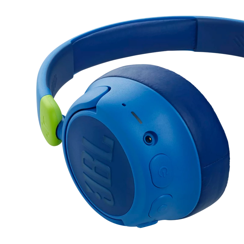 JBL JR460NC bluetooth-os, zajszűrős fejhallgató, kék