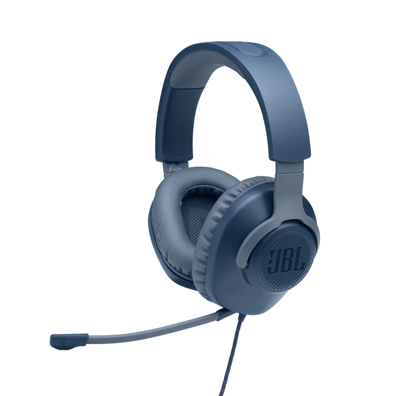 JBL Quantum 100  Gamer fejhallgató, kék (Bemutató darab)