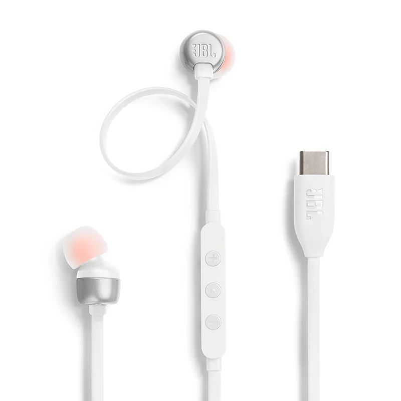 JBL TUNE 310C USB-C vezetékes fülhallgató, fehér