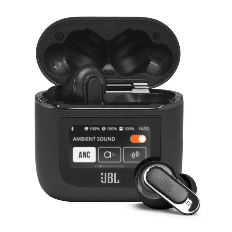 JBL Tour PRO 2 True Wireless fülhallgató, fekete (Bemutató darab)