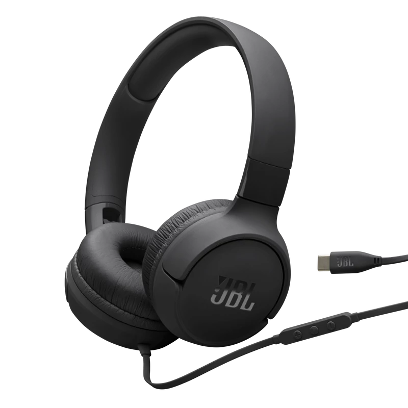 JBL TUNE 520C USB-C fejhallgató, fekete