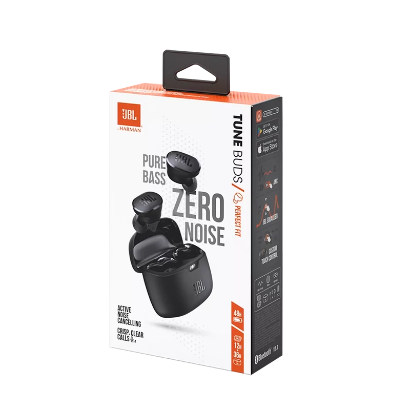 JBL Tune Buds True Wireless fülhallgató, fekete