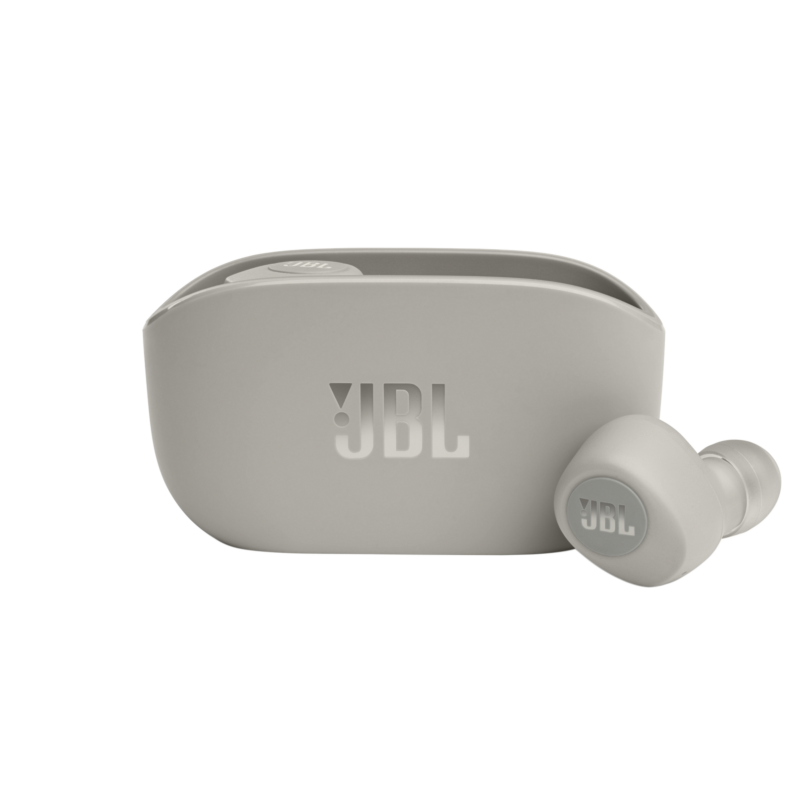 JBL Vibe 100TWS True Wireless fülhallgató, elefántcsont fehér (ivory)