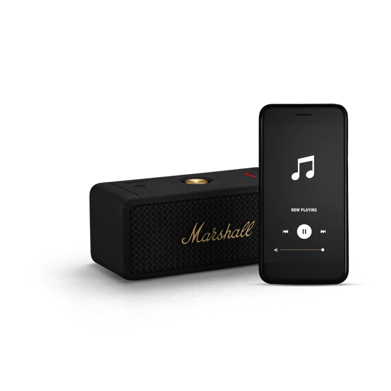 Marshall Middleton hordozható bluetooth hangszóró, fekete/bronz