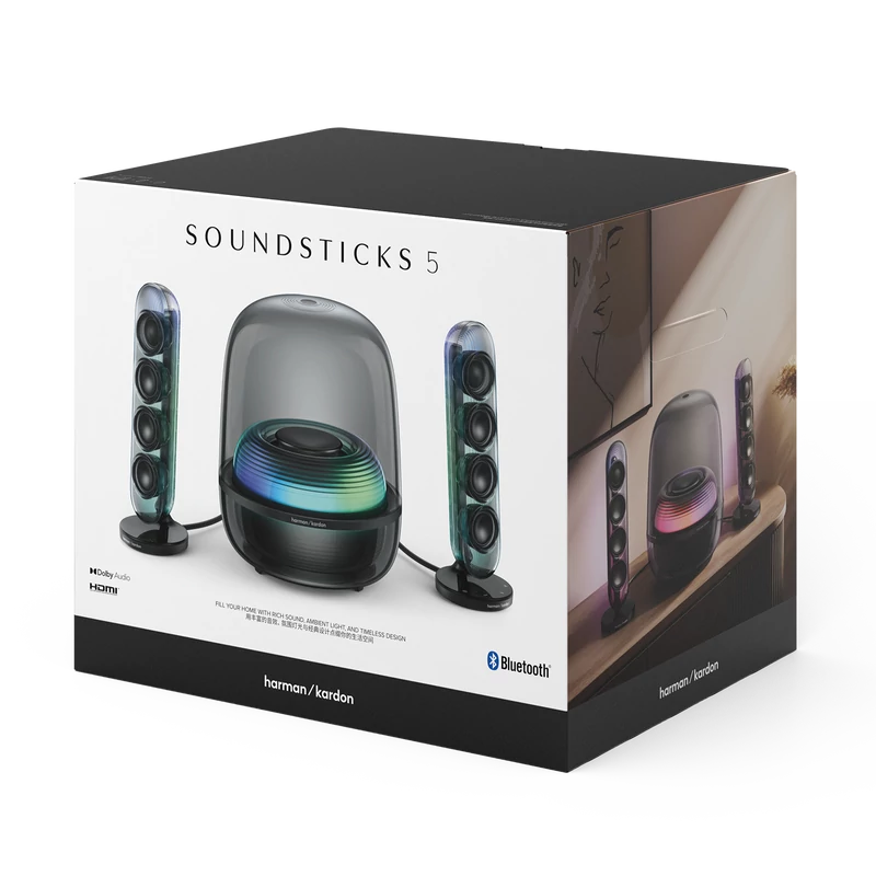 HARMAN KARDON SOUNDSTICKS 5 Bluetooth-hangszóró, fekete