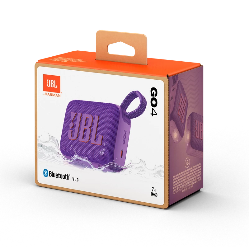 JBL GO 4  hordozható bluetooth hangszóró, lila