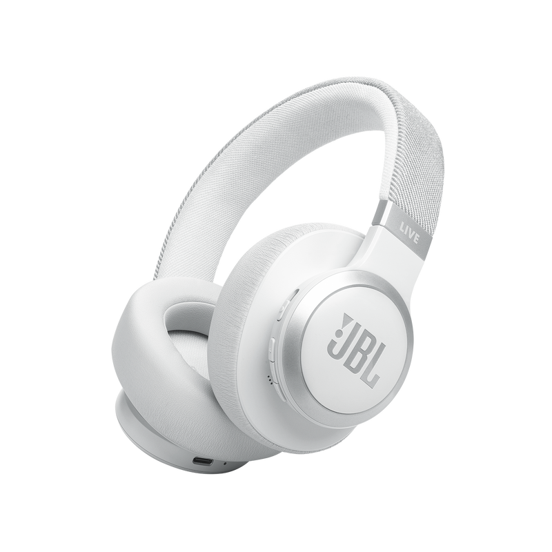 JBL Live 770NC Bluetooth fejhallgató, fehér