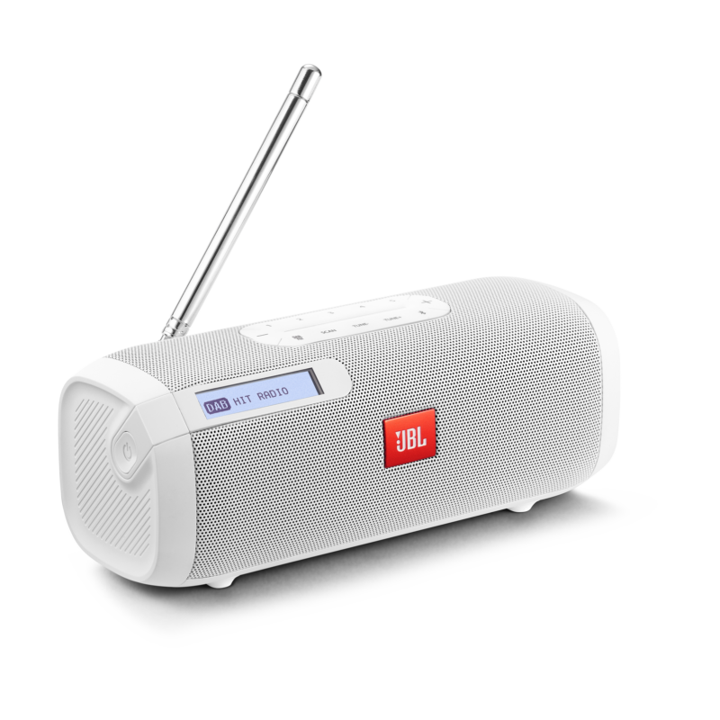 JBL Tuner hordozható Bluetooth hangszóró rádióval, fehér