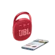 JBL Clip 4 hordozható Bluetooth hangszóró, piros